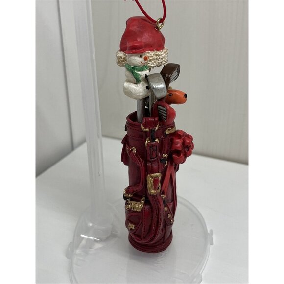 Golf Bag Christmas‎ Ornament Festive Resin Decor item #J6982 Kurt S. Adler - Picture 6 of 9